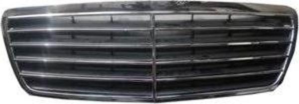 2000-2002 Mercedes E Class W210- Ön Panjur Komple Nikelajlı-Siyah (Avantgarde) (Tyg) (Adet) (Oem No: - Image 1