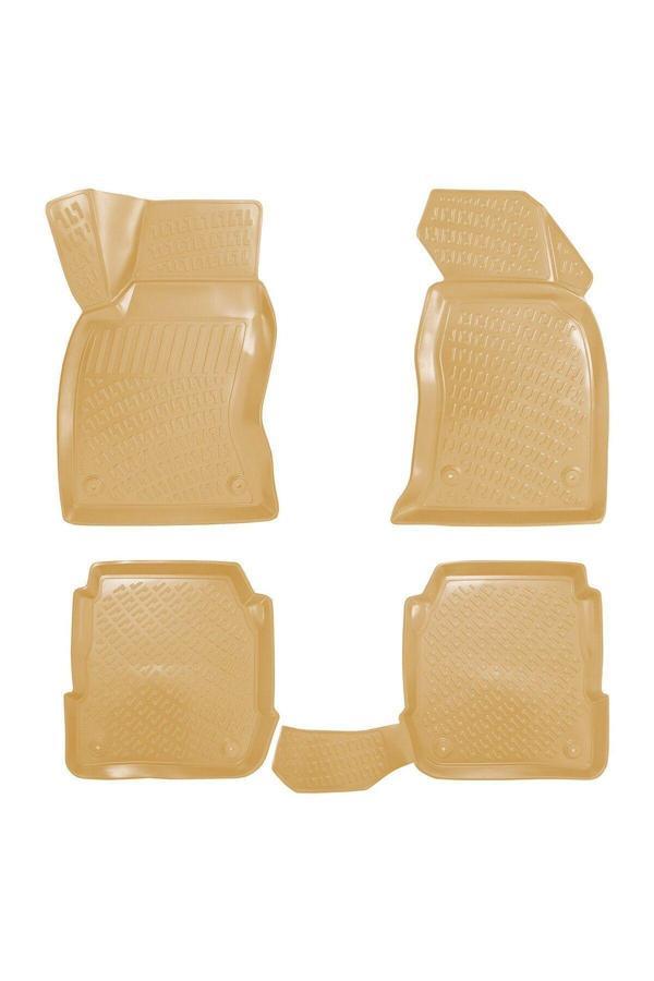 Rizline Audi A6 C5 2001 Araca Özel Tasarım 3D Havuzlu Bej Paspas - Image 1