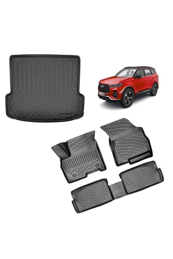 Rizline Chery Tiggo 7 Pro 2023 Araca Özel Üretim 3D Havuzlu Paspas Ve Bagaj Havuzu - Image 1