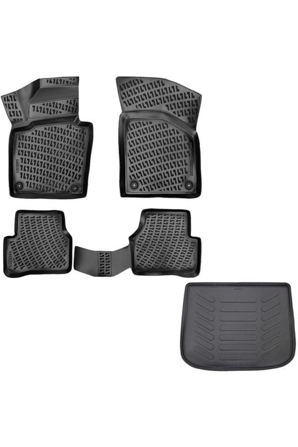 Rizline Vw Tiguan 3D Havuzlu Paspas + 3D Bagaj Havuzu Paspası 2007 - 2014 Arası Set - Rizline - Image 1