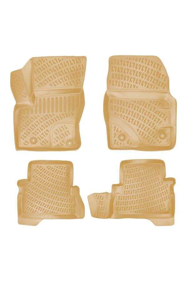 Rizline Ford C Max 2010 Araca Özel Tasarım 3D Havuzlu Bej Paspas - Image 1