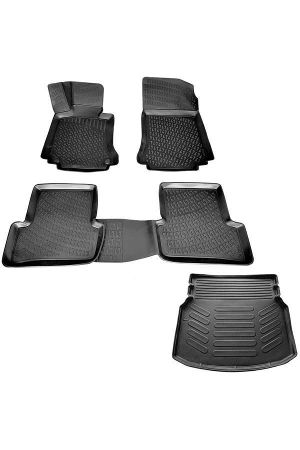 Rizline Mercedes C Serisi W204 3D Havuzlu Paspas + 3D Bagaj Havuzu Rampalı 2007-2014 Arası - Image 1