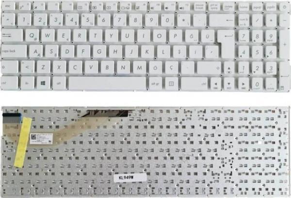 İnfostar Asus F540S, F540SA, F540SC Notebook Klavye Tuş Takımı-Beyaz - Image 1