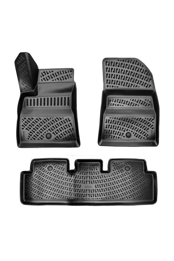 Rizline Tesla Model 3 2022 Araca Özel Tasarım 3D Havuzlu Paspas - Image 1