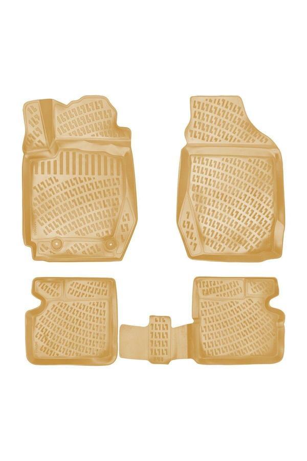 Rizline Toyota Corolla 2002 Araca Özel Tasarım 3D Havuzlu Bej Paspas - Image 1