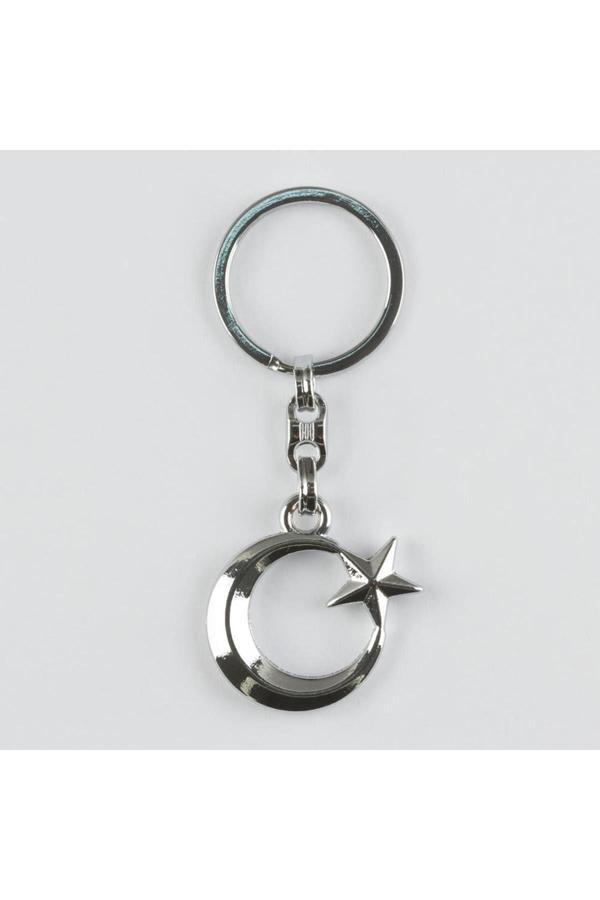 New Life Promosyon Nl Ay Yıldız Figürlü Metal Anahtarlık (New Life Promosyon Nl) - Image 1