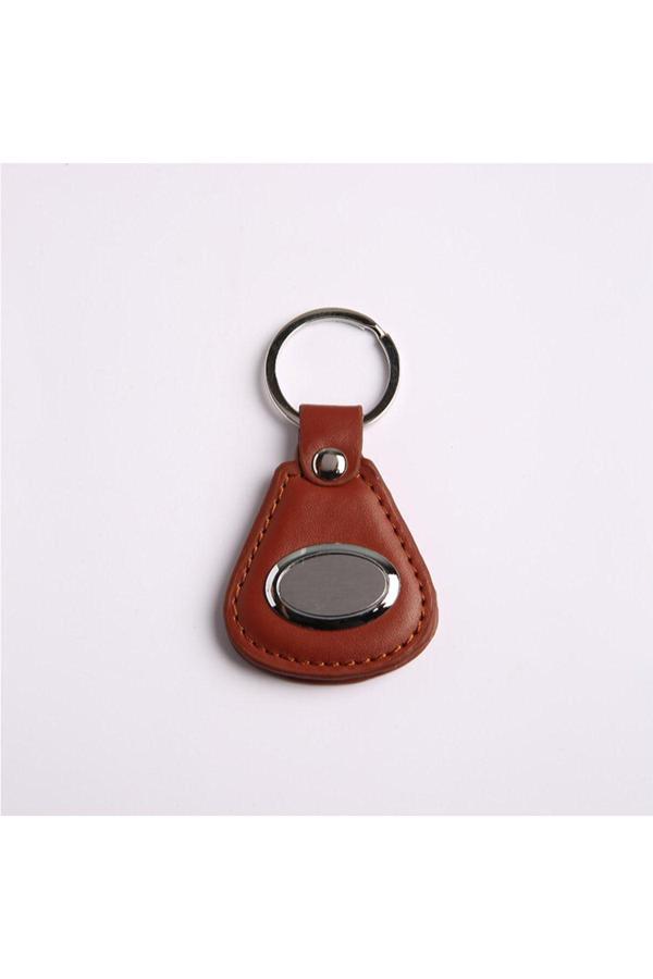 New Life Promosyon Nl Kahverengi Deri Tasarım Anahtarlık - Image 1
