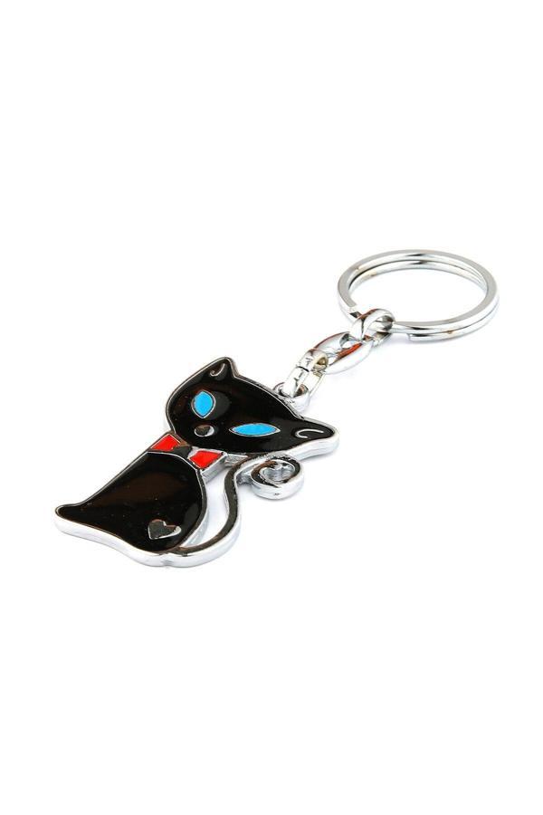 New Life Promosyon Nl Kedi Tasarımlı Anahtarlık-Siyah ''Newlifepromosyon'' Mdl278 - Image 1