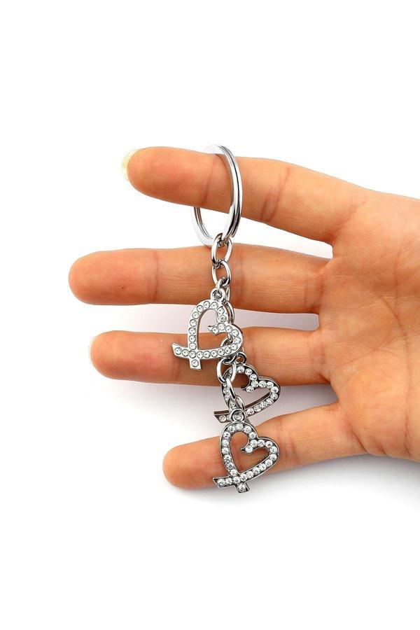 New Life Promosyon Nl Taşlı Kalp Figürlü Anahtarlık - Image 1