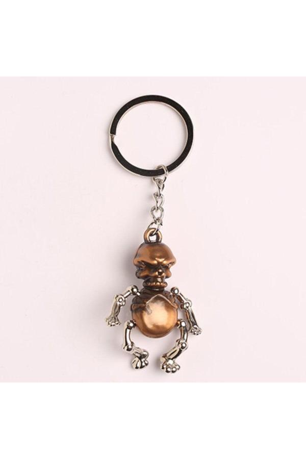 New Life Promosyon Nl Yenihayat Iskelet Tasarımlı Bronz-Metal Anahtarlık - Image 1