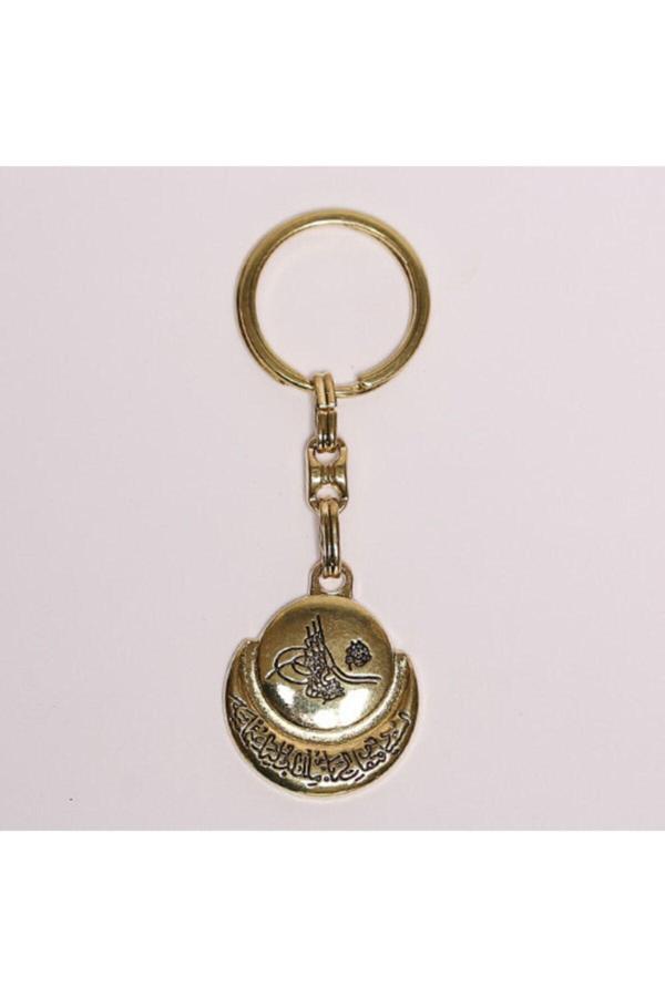 New Life Promosyon Nl Tuğra Temalı Bronz Renkli Krom Anahtarlık - Image 1