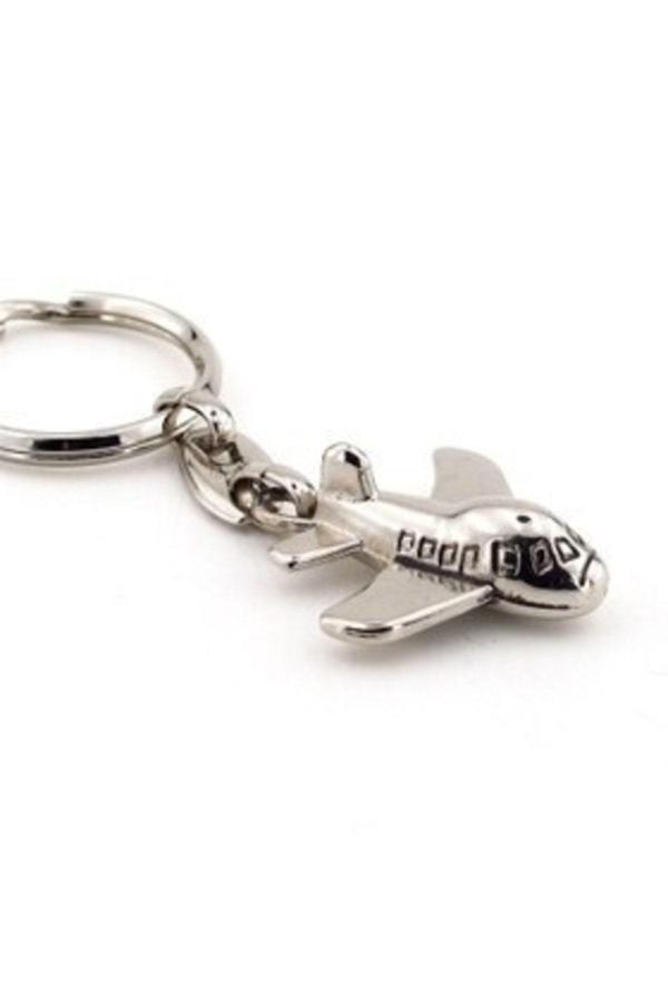 New Life Promosyon Nl Jumbo Uçak Parlak Metal Anahtarlık Kc526 - Image 1