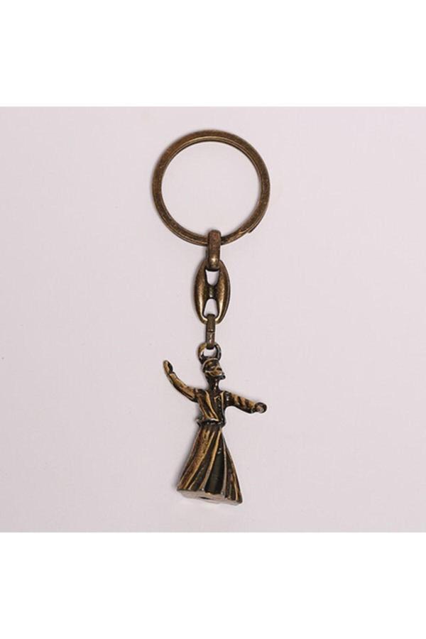 New Life Promosyon Nl Yenihayat Bronz Mevlana Figürlü Krom Anahtarlık - Image 1