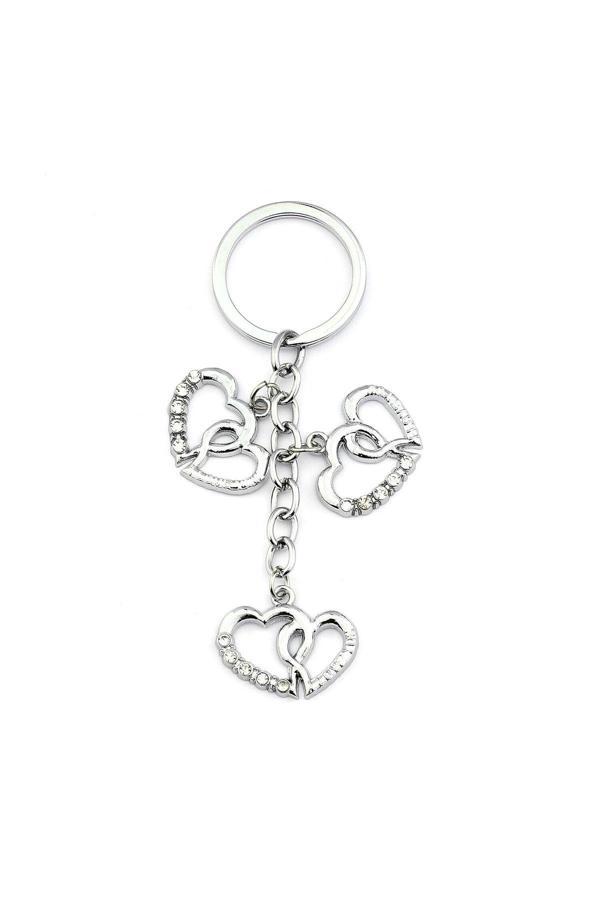 New Life Promosyon Nl Metalik Taşlı Kalp Figürlü Anahtarlık Newlife - Image 1