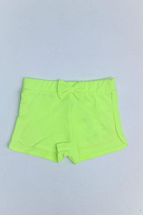 Enjoy Bebe Neon Yeşil Kız Çocuk Şort - Image 1