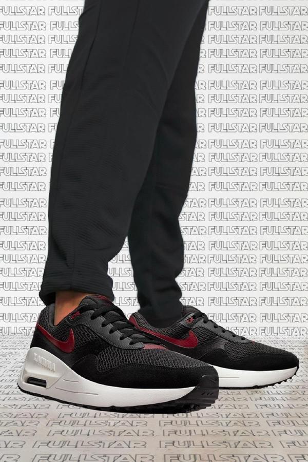 Nike Air Max Systm Leather Mens Sneaker Hakiki Deri Erkek Siyah Spor Ayakkabı - Image 1