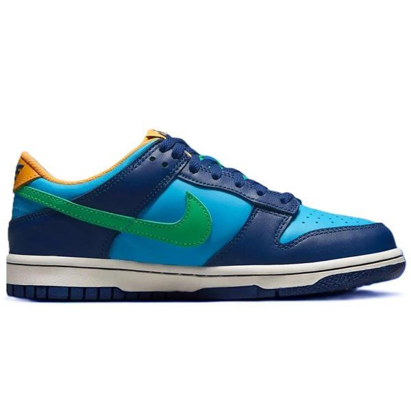 Nike Dunk Low Leather Unisex Sneaker Hakiki Deri Mavi Günlük Spor Ayakkabı - Image 1