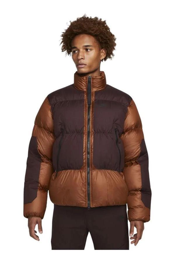 Nike Sportswear Therma Fit Puffer Down Fill Jacket Kaz Tüyü Kahverengi Mont - Image 1