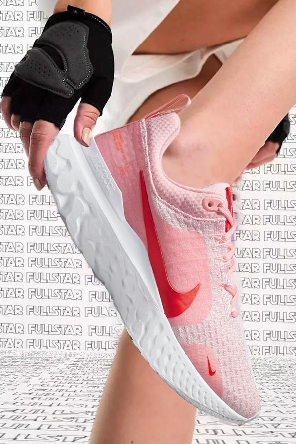 Nike React infinity Run Flyknit 3 Running Shoes Hafif Koşu Spor Ayakkabı Pembe - Image 1