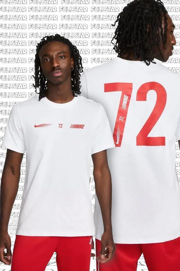 Nike Sportswear Standard issue Short Sleeve Tee Pamuklu Erkek Tişört Beyaz - Image 1