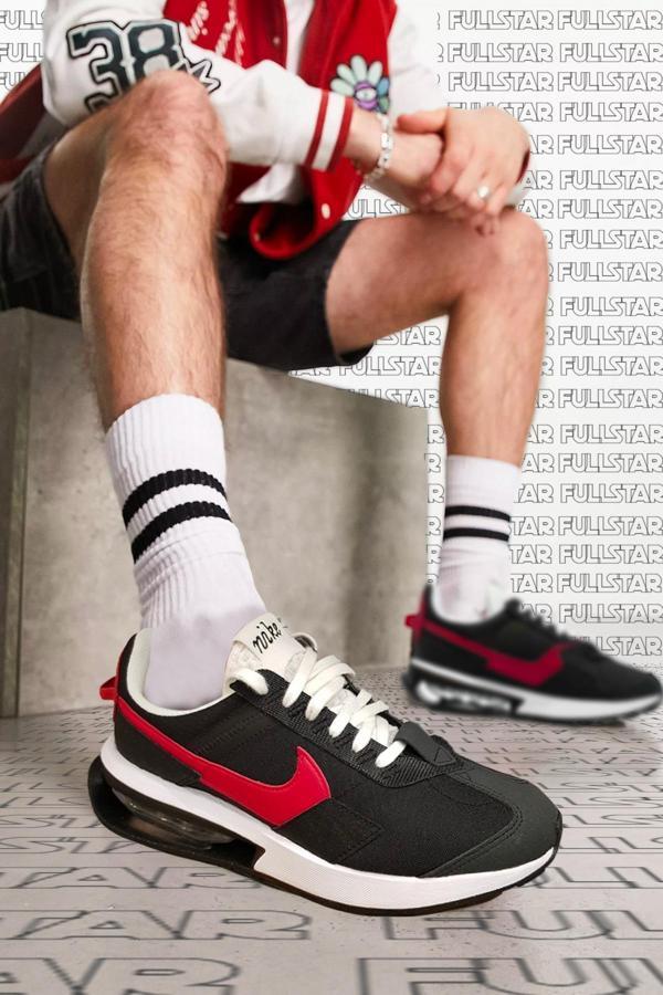 Nike Air Max Pre Day Black Red Unisex Sneaker Günlük Spor Ayakkabı Siyah Kırmız Beyaz  - Image 1