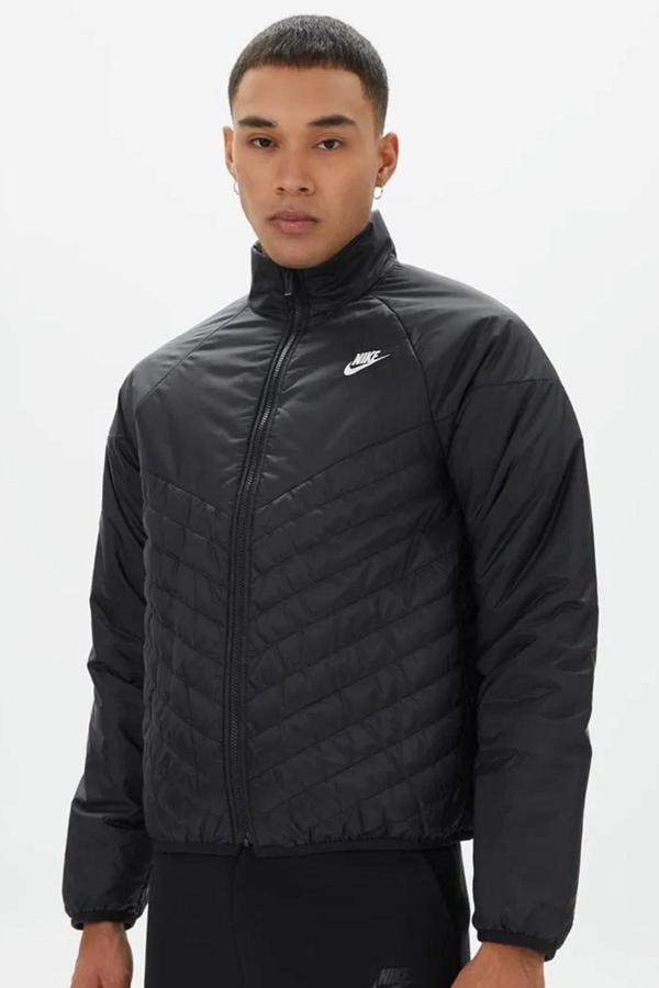 Nike Windrunner Therma-Fit Midweight Puffer Erkek Siyah Mont - Image 1