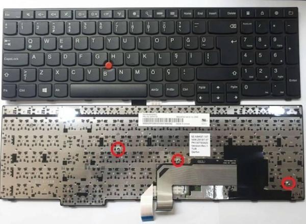 İnfostar Lenovo ThinkPad E570 Uyumlu Notebook Klavyesi - Siyah - TR - Image 1