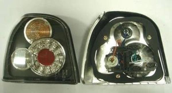 1992-1998 Volkswagen Golf 3 Modifiye Stop Lambası Sağ-Sol Set 2 Parça Ledli Siyah (Tyc) (Adet) - Image 1