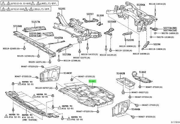 Karter Muhafazası Corolla 06Sonrası Dizel Orta Büyük (Oem No: 51441-12221) - Image 1