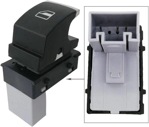 Cam Açma Dügmesı Teklı / Kromlu Vw Golf6-Passat-Jetta-Tıguan Bm 10- (Oem No: 5K0959855) - Image 1