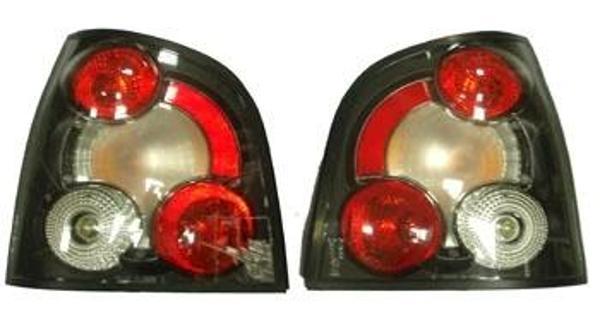 2002-2005 Volkswagen Polo 5 Modifiye Stop Lambası Sağ-Sol Set 2 Parça Siyah-Kırmızı-Kırmızı-Beyaz (A - Image 1
