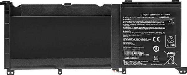 İnfostar Asus ROG G501J, G501JW, C41N1416 Notebook Bataryası Pili - Image 1