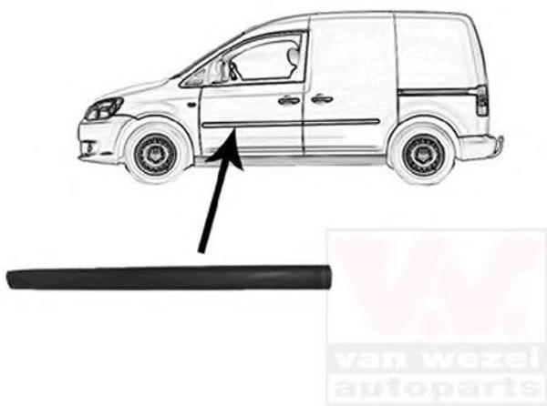 Kapı Çıtası Ön Sol Caddy 04-- None (Oem No: Vw-2K0853515E) - Image 1