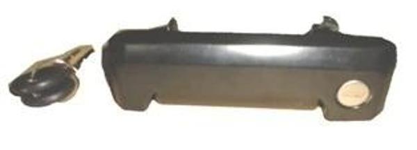 1996-2001 Volkswagen Transporter T4 Orta Kapı Dış Açma Kolu Sağ (Şifresiz) (Boyanır Tip Siyah) Husha - Image 1