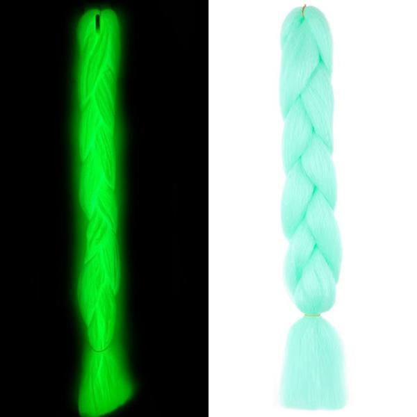 Fosforlu Neon Örgülük Saç Esperer 100 Gr. - Su Yeşili - Image 1