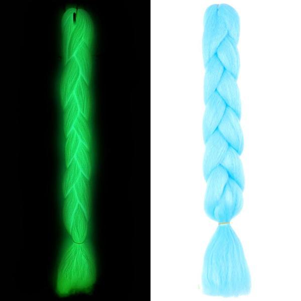 Fosforlu Neon Örgülük Saç Esperer 100 Gr. - Açık Mavi - Image 1