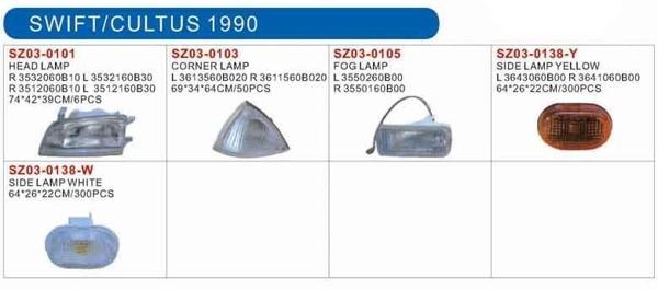 Sinyal Lambası Çamurluk Swıft  89-95 Sarı Duylu Sağ (Oem No: 36410-60B00) - Image 1