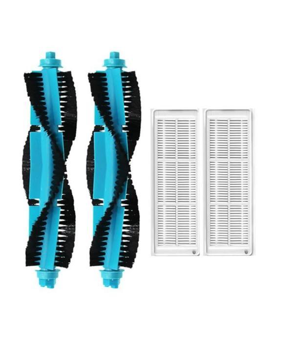 Xiaomi Mop Pro (STYTJ02YM) Uyumlu 2 ADET MAVİ ANA FIRÇA 2 ADET FİLTRE - Image 1