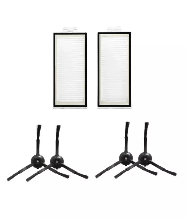 Roborock Qrevo S - Pro - Maxv Uyumlu 2 ADET FİLTRE 4 ADET SİYAH YAN FIRÇA - Image 1