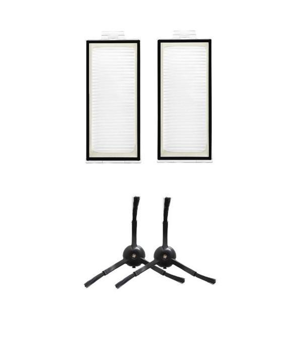 Roborock Qrevo S - Pro - Maxv Uyumlu 2 ADET FİLTRE 2 ADET SİYAH YAN FIRÇA - Image 1