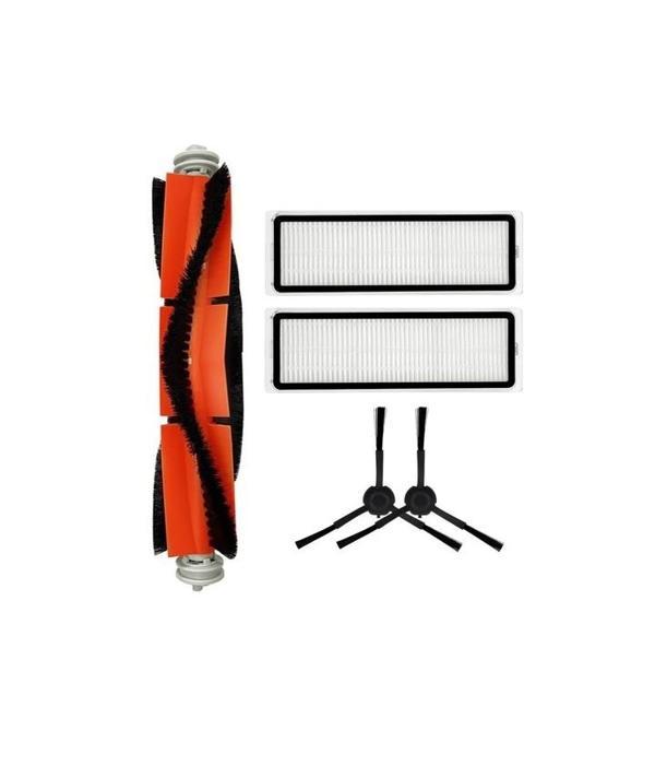 Xiaomi Mop 1C (STYTJ01ZHM) Uyumlu 1 ADET ANA FIRÇA 2 ADET FİLTRE 2 ADET SİYAH YAN FIRÇA - Image 1