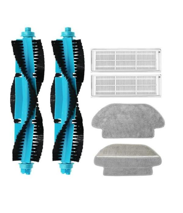 Xiaomi Mop 3C Uyumlu 2 ADET MAVİ ANA FIRÇA 2 ADET FİLTRE 2 ADET MOP - Image 1
