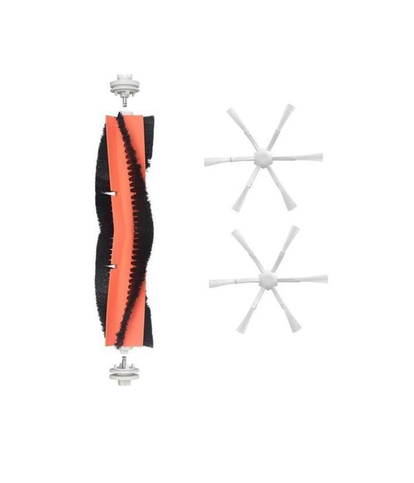 Xiaomi Mop 1C (STYTJ01ZHM) Uyumlu 1 ANA FIRÇA 2 ADET 6 KOLLU BEYAZ YAN FIRÇA - Image 1
