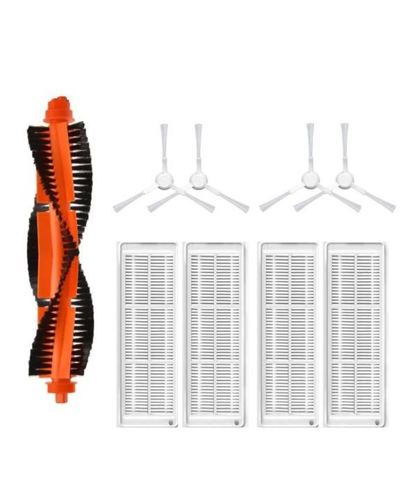 Xiaomi Mop Pro (STYTJ02YM) Uyumlu 1 ADET ANA FIRÇA 4 ADET FİLTRE 4 ADET BEYAZ YAN FIRÇA - Image 1