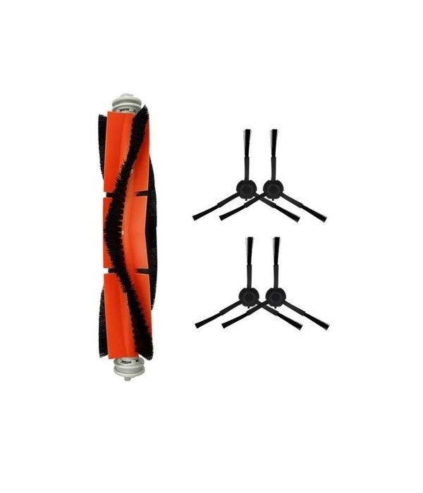 Xiaomi Mop 2 (STYTJ03ZHM) Uyumlu 1 ADET ANA FIRÇA 4 ADET SİYAH YAN FIRÇA - Image 1