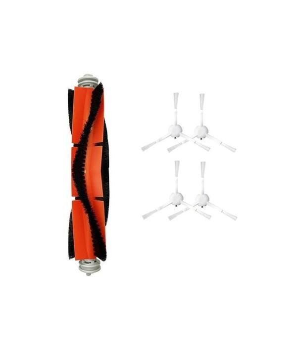 Xiaomi Mop 1C (STYTJ01ZHM) Uyumlu 1 ADET ANA FIRÇA 4 ADET BEYAZ YAN FIRÇA - Image 1