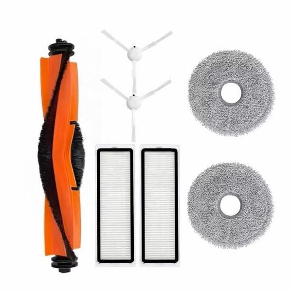 Xiaomi X10+ Uyumlu 1 ADET ANA FIRÇA 2 ADET FİLTRE 2 ADET BEYAZ YAN FIRÇA 2 ADET MOP PASPAS - Image 1