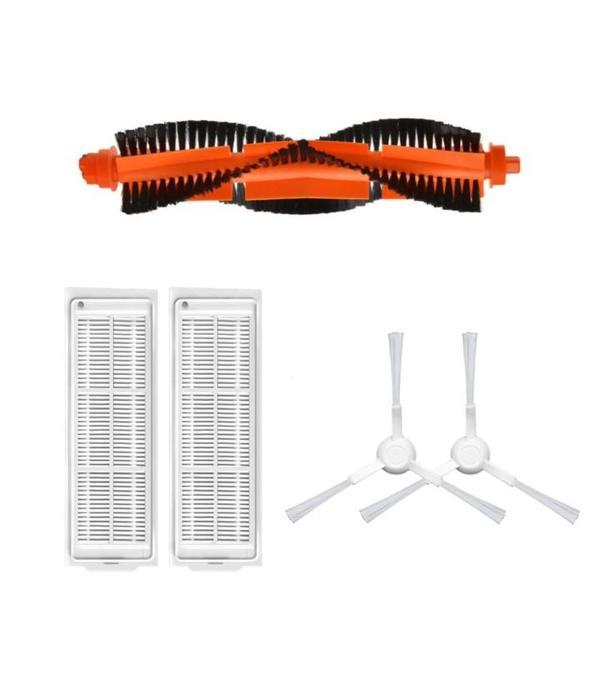 Xiaomi Mop Pro (STYTJ02YM) Uyumlu 1 ADET ANA FIRÇA 2 ADET FİLTRE 2 ADET BEYAZ YAN FIRÇA - Image 1