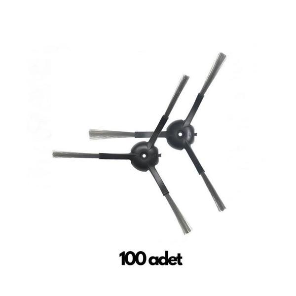 Roidmi Eve- Eve Plus Uyumlu 200 Adet (100 Paket) Yan Fırça Siyah - Image 1