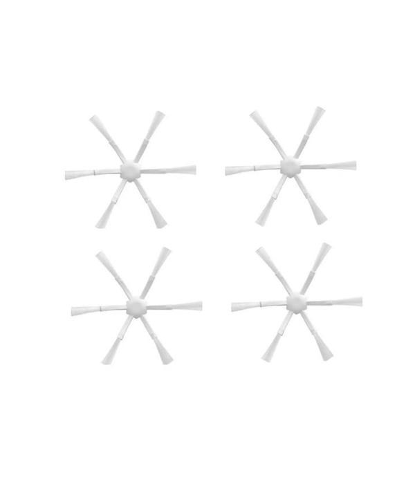 Xiaomi Mop 2C (XMSTJQR2C) Uyumlu 4 ADET 6 KOLLU BEYAZ YAN FIRÇA - Image 1